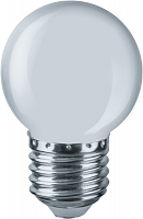 Лампа светодиодная 61 243 NLL-G45-1-230-W-E27 1Вт шар матовая E27 176-264В Navigator 61243 в Максэлектро