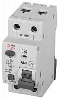 Выключатель автоматический дифференциального тока 1P+N C20 30мА тип АC защита 230В АВДТ 4.5кА PRO D32E2C20АC30P АД32 электронное Эра Б0057353 в Максэлектро