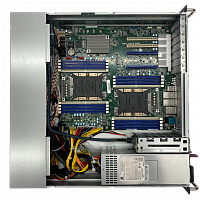Серверная платформа Аквариус T50 D202FW, 2U, до двух процессоров Intel Xeon Scalable Gen 2, DDR4, 2x2.5", 2xM.2, 2xIntel X722, резервируемый БП в Максэлектро
