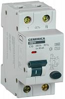 Выключатель автоматический дифференциального тока 2п C 16А 30мА тип AC 4.5кА АВДТ 32 C16 GENERICA MAD25-5-016-C-30 в Максэлектро