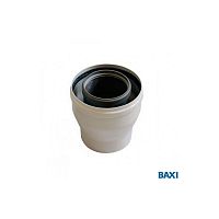 Переходник коаксиальный BAXI с диаметра 80/125мм на диаметр 60/100 Coaxial adaptor 80/125 – 60/100mm в Максэлектро