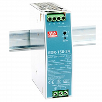 EDR-150-24 Блок питания на DIN-рейку, 24В, 6,5 А, 156Вт Mean Well в Максэлектро