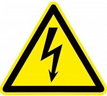 Знак пластик "Опасность поражения электрическим током" (Молния) W08 150х150мм PROxima EKF pn-1-02 в Максэлектро