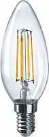 Лампа светодиодная филаментная 80 897 OLL-F-C35-12-230-4K-E14 12Вт свеча прозрачная 4000К нейтр. бел. E14 1200лм 220-240В ОНЛАЙТ 80897 в Максэлектро