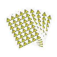Наклейка знак электробезопасности "Опасность поражения электротоком" 50х50х50мм (уп.50шт) Rexant 56-0006-2 в Максэлектро