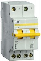 Выключатель-разъединитель трехпозиционный 2п ВРТ-63 25А IEK MPR10-2-025 в Максэлектро