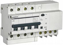 Выключатель автоматический дифференциального тока 4п 50А 300мА АД14 GENERICA MAD15-4-050-C-300 в Максэлектро
