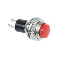 Выключатель-кнопка металл 220В 2А (2с) OFF-(ON) d10.2 красн. Mini (RWD-213) Rexant 36-3331 в Максэлектро